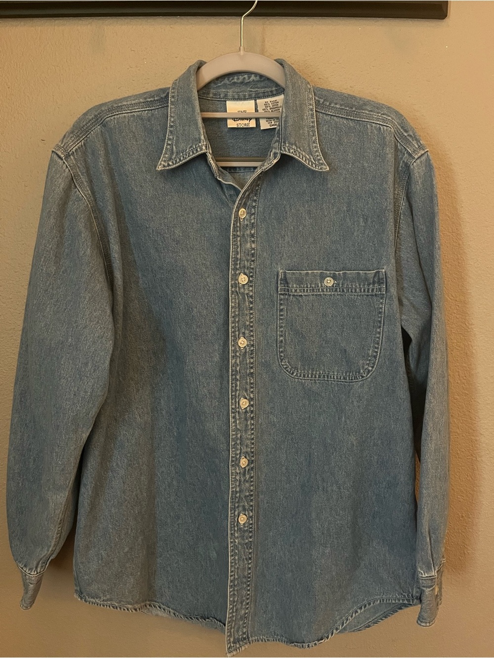 The Disney Store Mickey and Friends Embroidered Back Denim Style Shirt - Picture 3 of 10